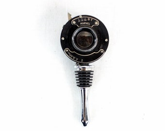Collectible Vintage Wine Bottle Stopper - Ansco Folding Camera Lens - Wine Accessory