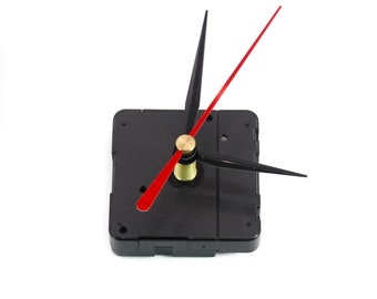 Quartz Clock Kit Movement Mechanism with hands, High Torque, Extra-long "I" shaft, Silent Drive