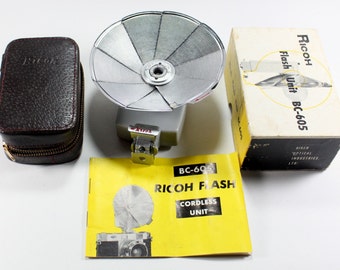 Vintage Ricoh BC-605 Flash set, LightAndTimeArt