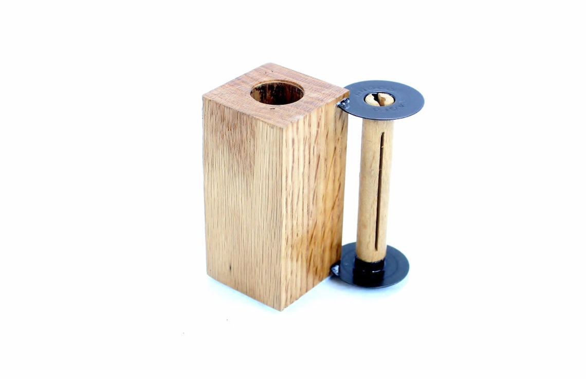 Oak Wine Bottle Stopper Display Stand ANSCO D6 Film Spool Etsy