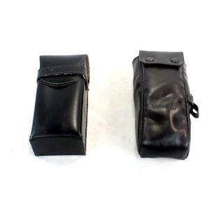 Konvolut von 2 original vintage Kamera-Ledertaschen