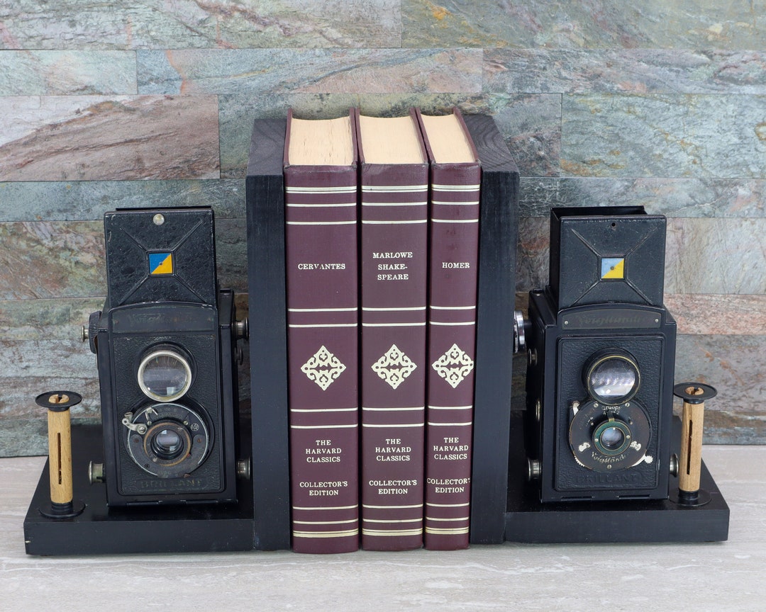 Vintage Voigtländer Camera Bookends: Upcycled Movie Room Decor - Etsy