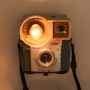 Vintage Camera Nightlight, Kodak Brownie Starmite, Photography Fan Gift, eco-friendly gift