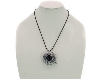 Vintage Kodak Pony Camera Lens Pendant Necklace - Eco-friendly upcycled Statement Jewelry
