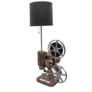 Vintage Table Lamp / Desk Lamp Keystone Regal 8MM Projector Hollywood & Movie Theater décor Film Art image 1