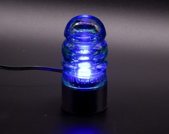 Lamp Base For O.v.g.co.-#11 "Keg" Glass Insulators, Industrial Lighting, Man Cave Decor