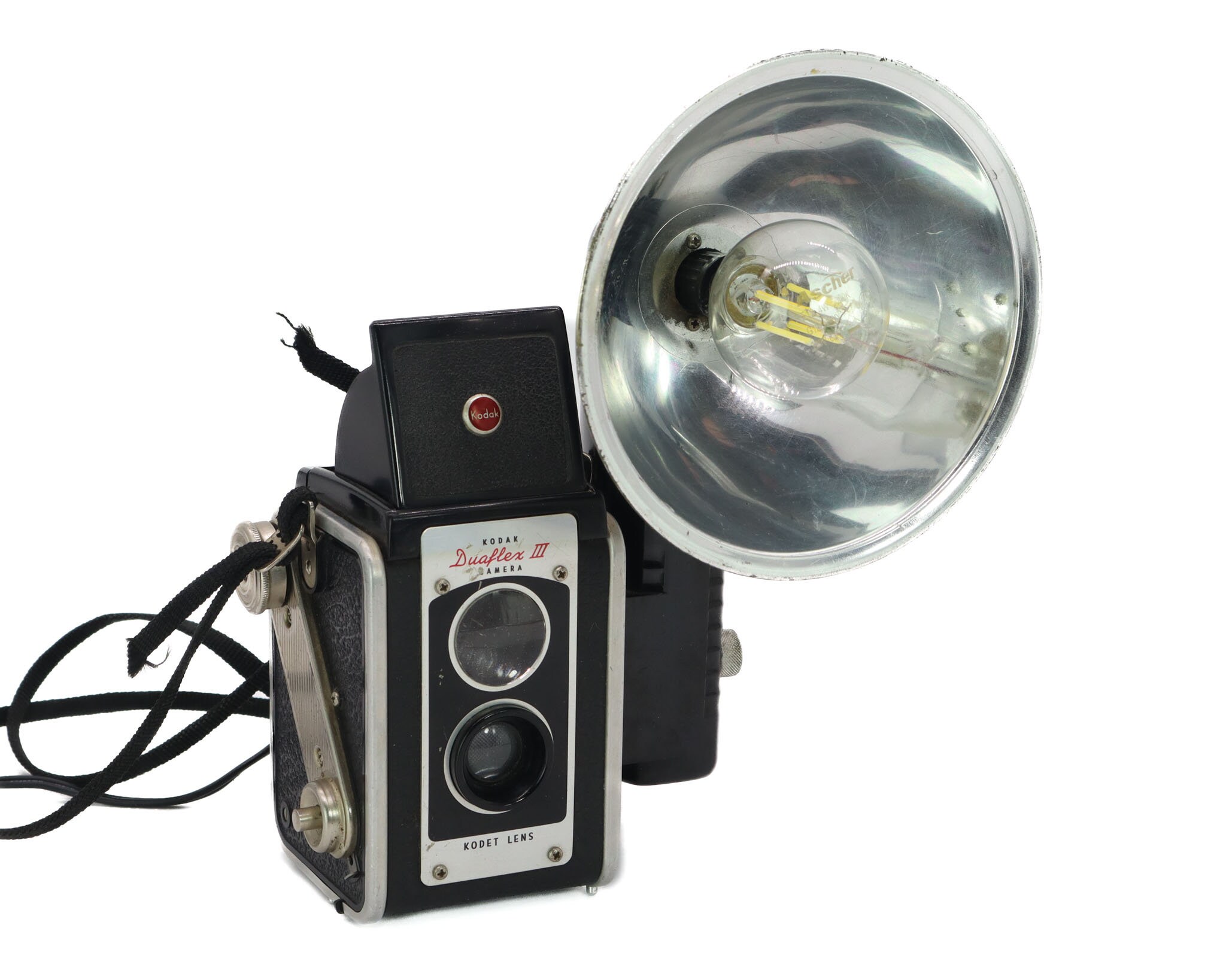 Reading Lamp - Rare Black Kodak Duaflex III Kodet Lens Vintage