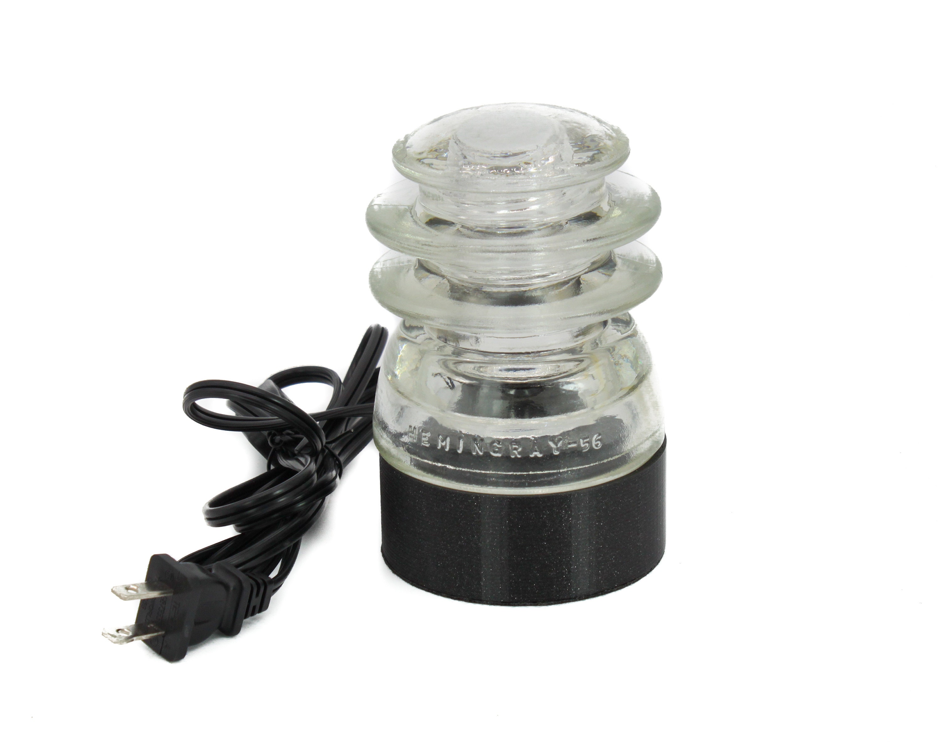 Hemingray 56 Hemingray-56 Insulator Lamp Base Kit: Industrial Man Cave Lighting - Etsy