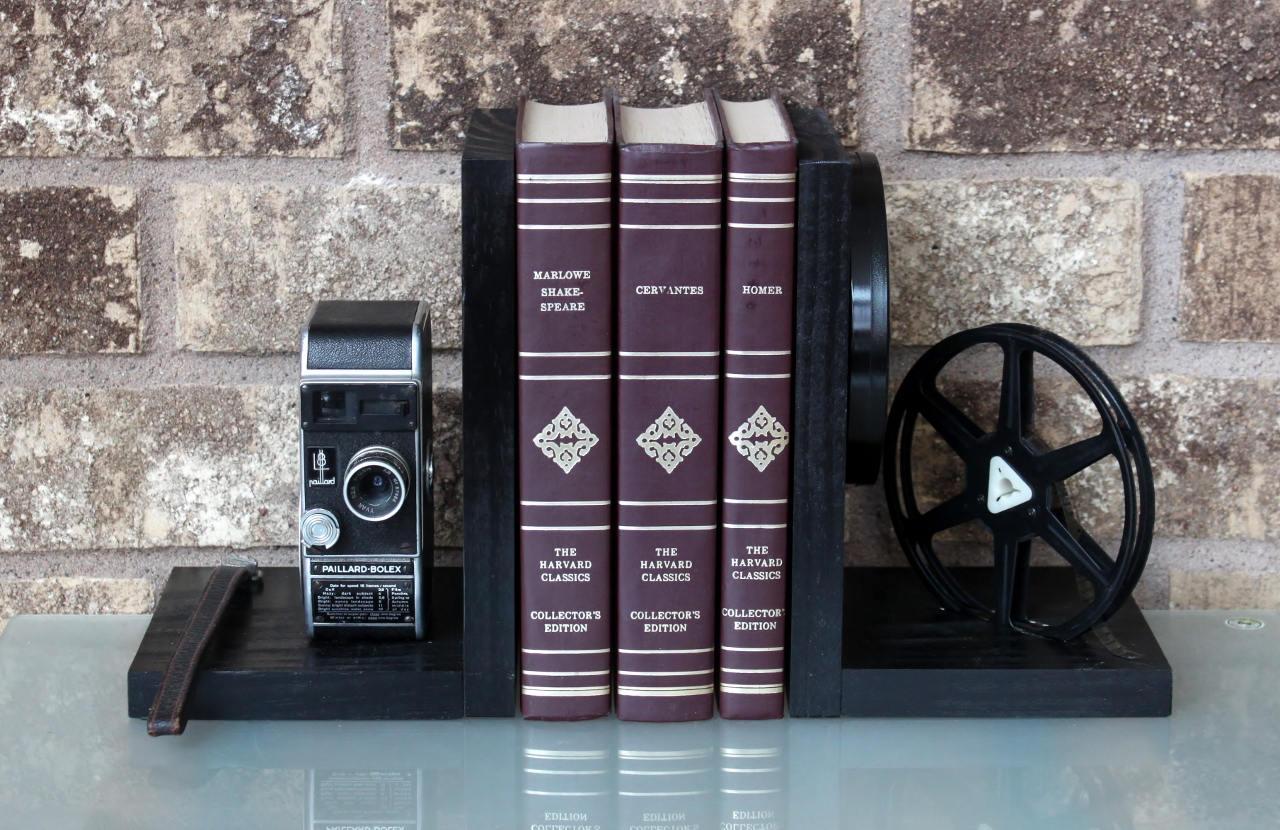 Vintage Camera Bookends Movie Theater Decor Bolex Paillard Etsy