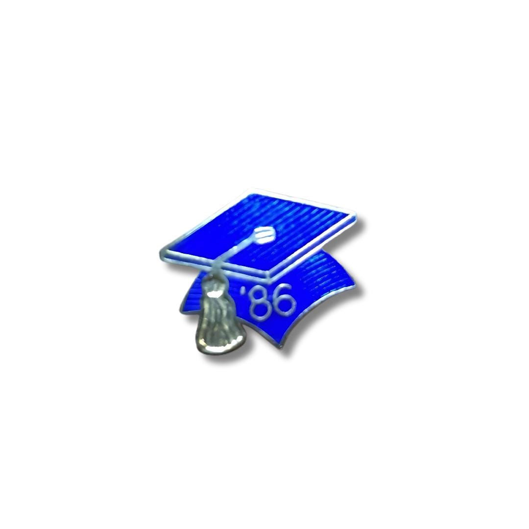 Graduation Cap1986 Vintage 1986 Graduation Cap Pin – Blue Enamel, 40-year Reunion Favor ...