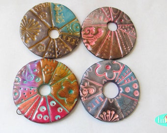 Handmade polymer clay ceramic  pendants