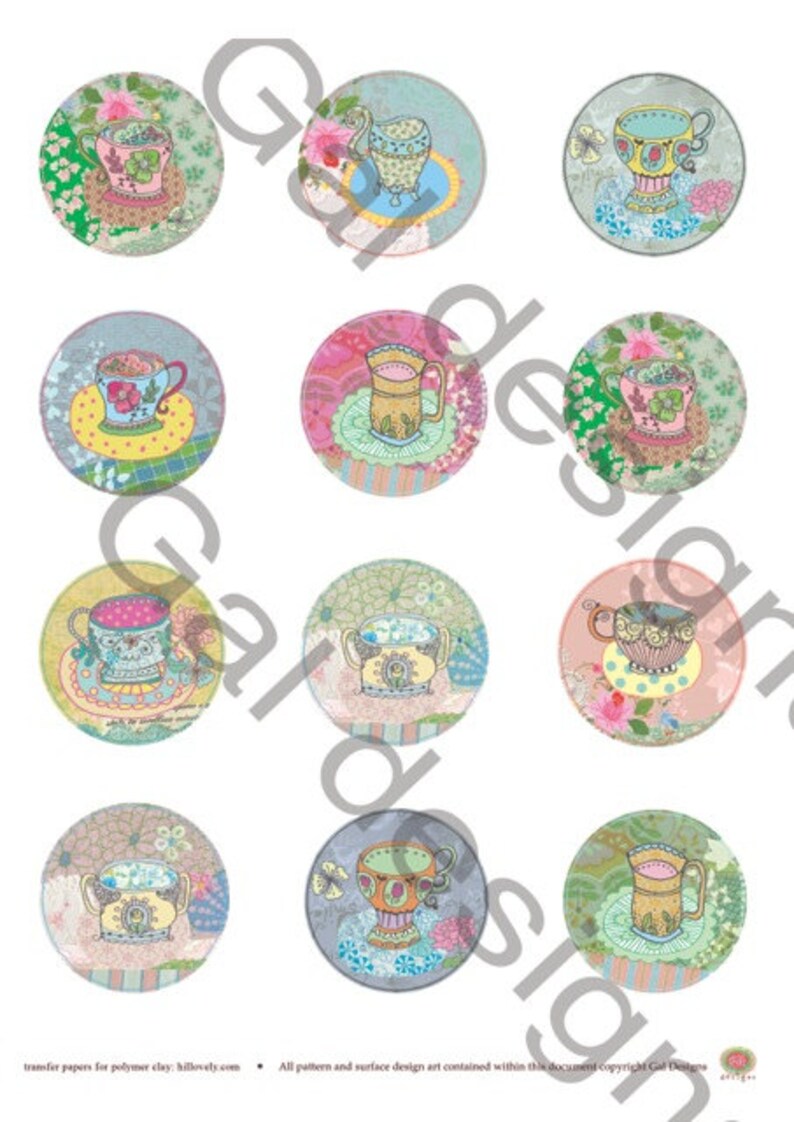 Preprinted transfer paper Polymer Clay Transfer Paper 1 Etsy