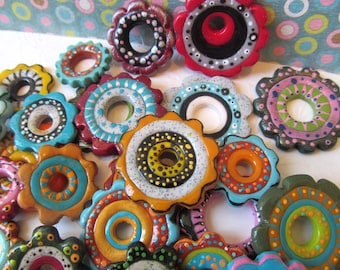 Polymer Clay Flower Beads Tutorial