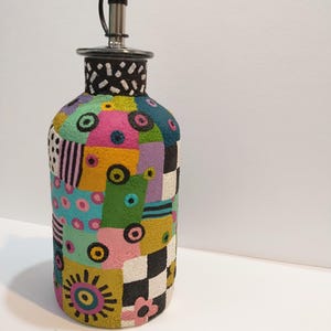 Colorful and Unique Olive Oil Or Vinegar Cruet image 5