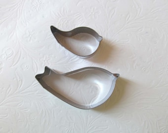 2 Birds Shape Cake Decorating Cutter Tool for  Sugarcraft polymer clay  cookies