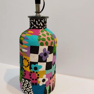 Colorful and Unique Olive Oil Or Vinegar Cruet image 7