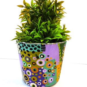 Colorful pot with drainage