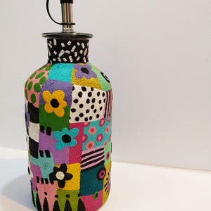 Colorful and Unique Olive Oil Or Vinegar Cruet image 4