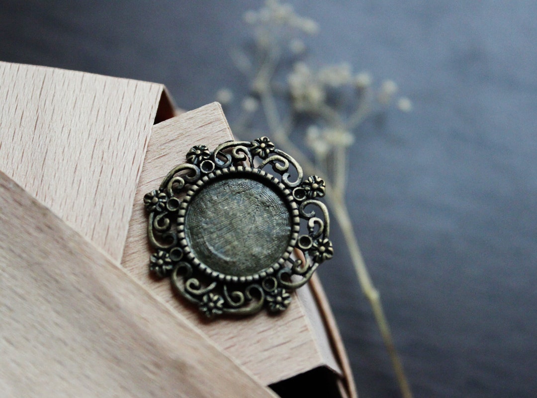 10 Pcs 10 Round Blank Pendant Necklace for Jewelry Making Cameo