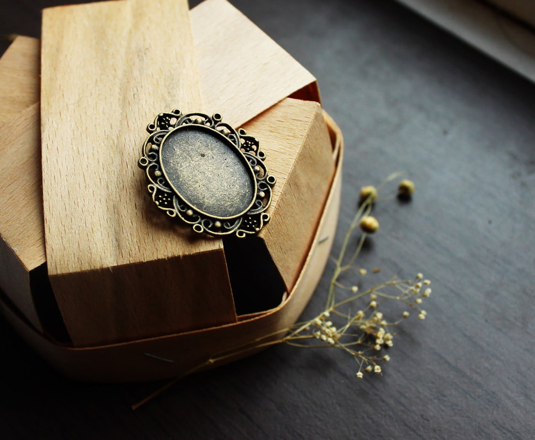 10 Pcs 10 Oval Blank Pendant Necklace for Jewelry Making Cameo Etsy