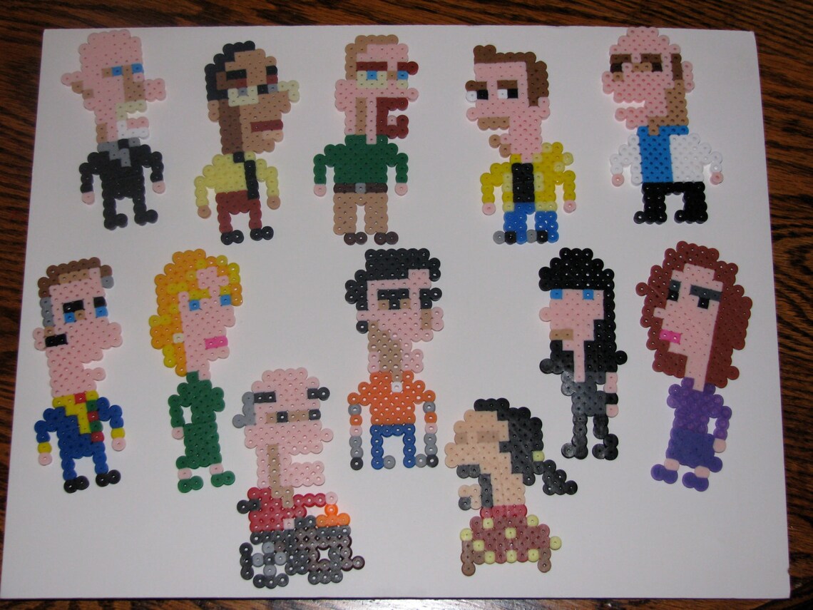 Breaking Bad Character Perler Bead Homemade Etsy