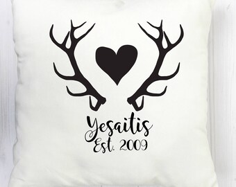 Items Similar To Wedding Custom Dates Pillow Cover On Etsy