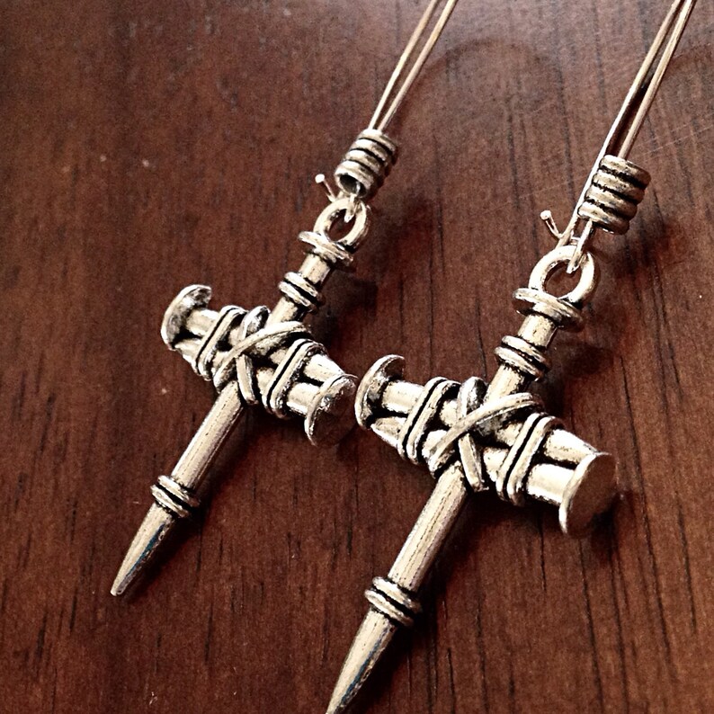 Earrings Christian Earrings Cross Earrings Bridesmaids Etsy
