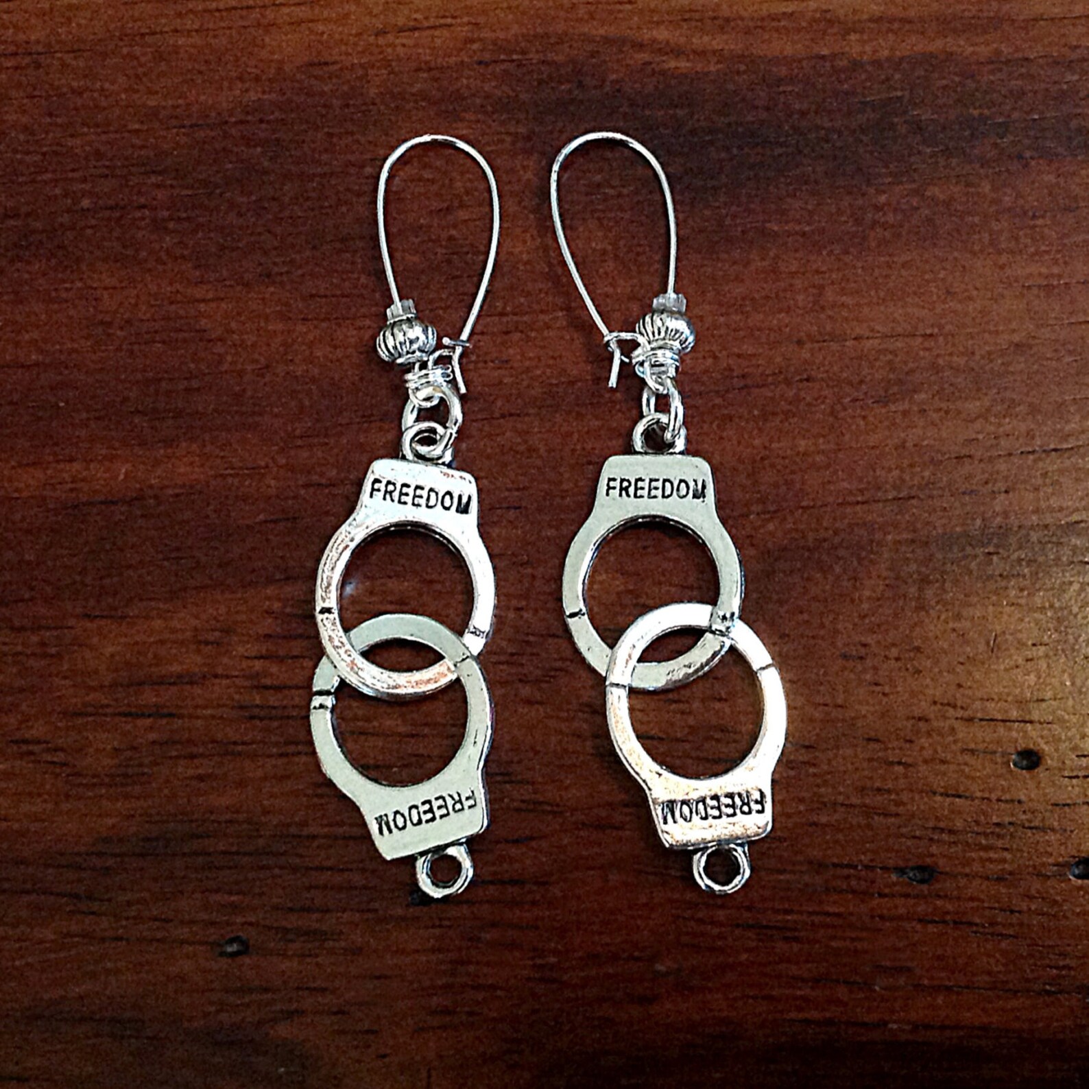 Earrings Handcuff Earrings Handcuff Jewelry Cowgirl Etsy