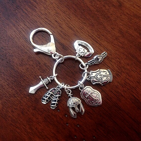 Keychain Armor of God Keychain Full Armor of God Keychain Etsy