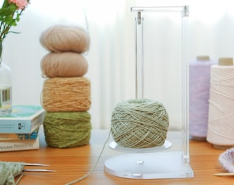 Twirling Yarn Holder, Knitting Crochet Organizer, DIY Acrylic Set
