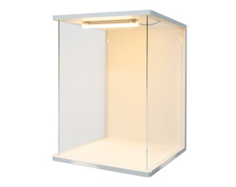 12" 16" Figure  display case LED DIY USB standing stack type_Free shipping