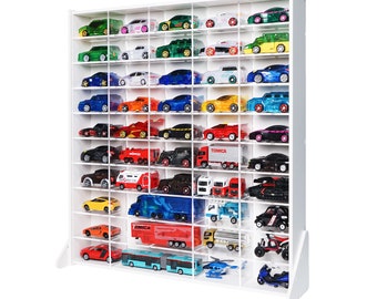 Mini Car Display Case DIY for Tomica with Transparent Sliding Door