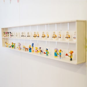 Tower Brick Display Case with Sliding Transparent door
