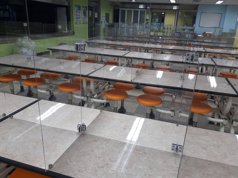 Plexiglass Table Dividers for Restaurant School cafeteria Etsy