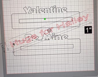 Valentine Be Mine Zipper Overlay SVG FILE