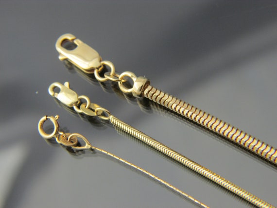 14K Yellow Gold Snake 16-18 14K Yellow Gold Snake 16-18