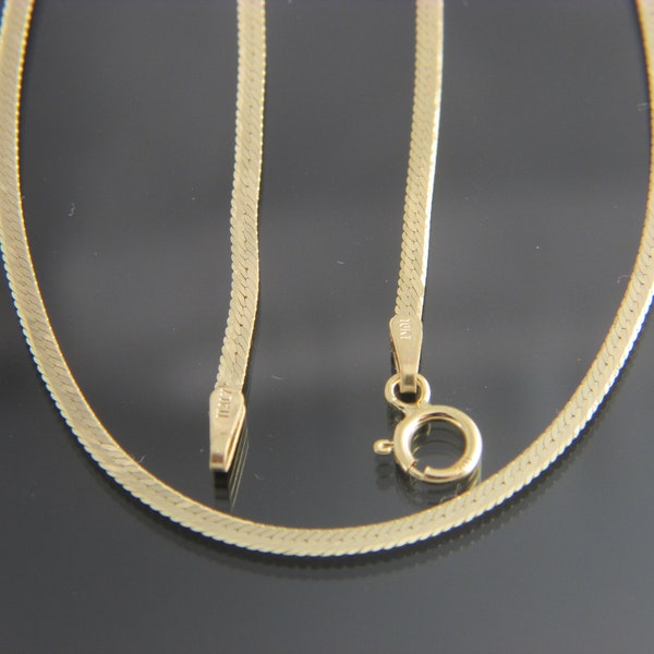 Herringbone Necklace Etsy