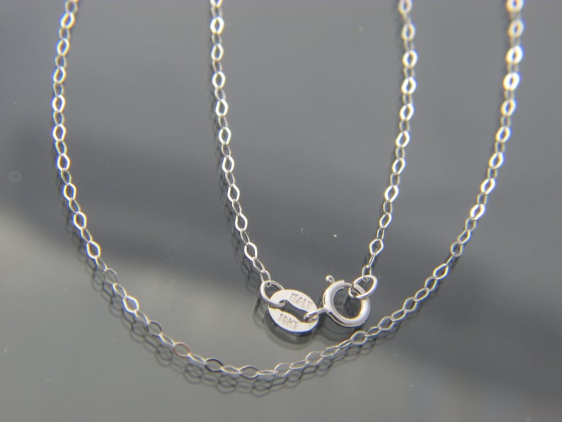 10kt white gold fancy link chain necklace pendant chain 16",18",20",22",24"(WHOLESALE PRICE) image 4