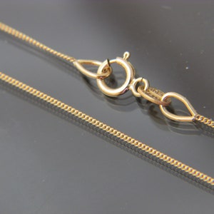 10kt yellow gold 1mm d/c Curb link chain necklace pendant chain 16&quot;,16&quot;,20&quot;,22&quot;,24&quot;(WHOLESALE PRICE)