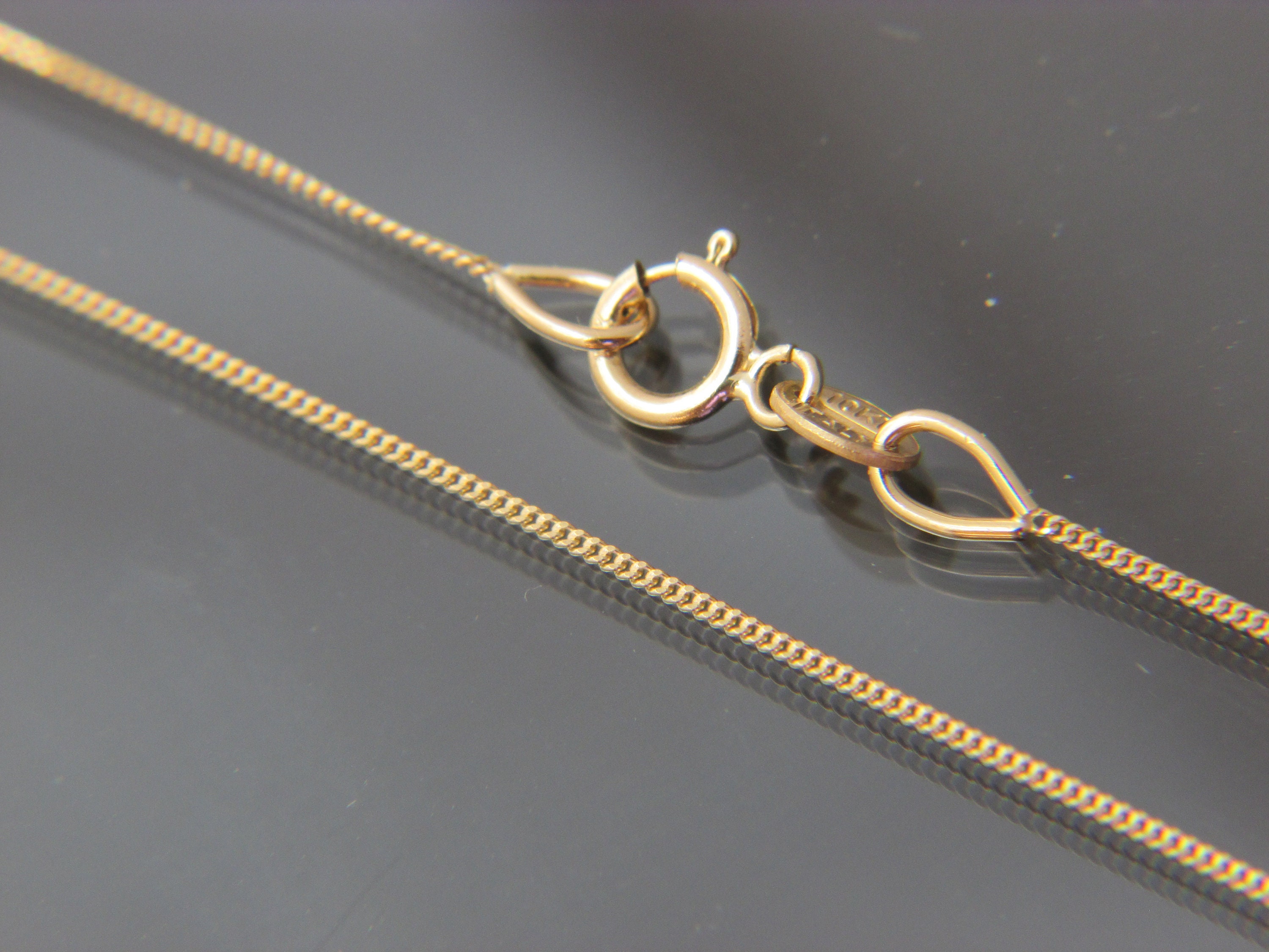Curb Link Chain Necklace Pendant - Etsy 