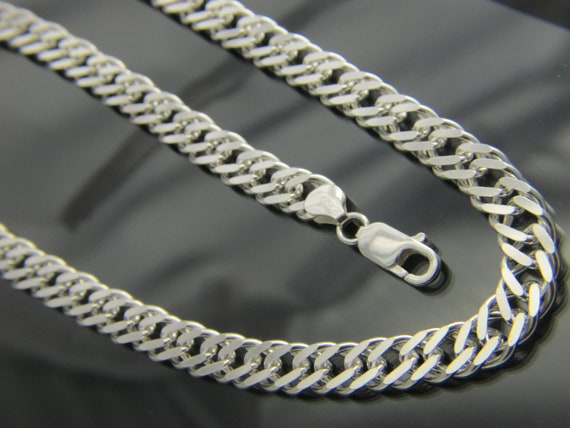 Men's Solid Curb Chain Necklace Stainless Steel 8mm 20