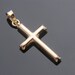 thumbnail image 2 of 14K Yellow Gold Italian Cross Pendant With Rope Chain - No Stone, Religious Jewelry 2 of 6