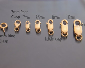 Lobster clasp 14k gold sale