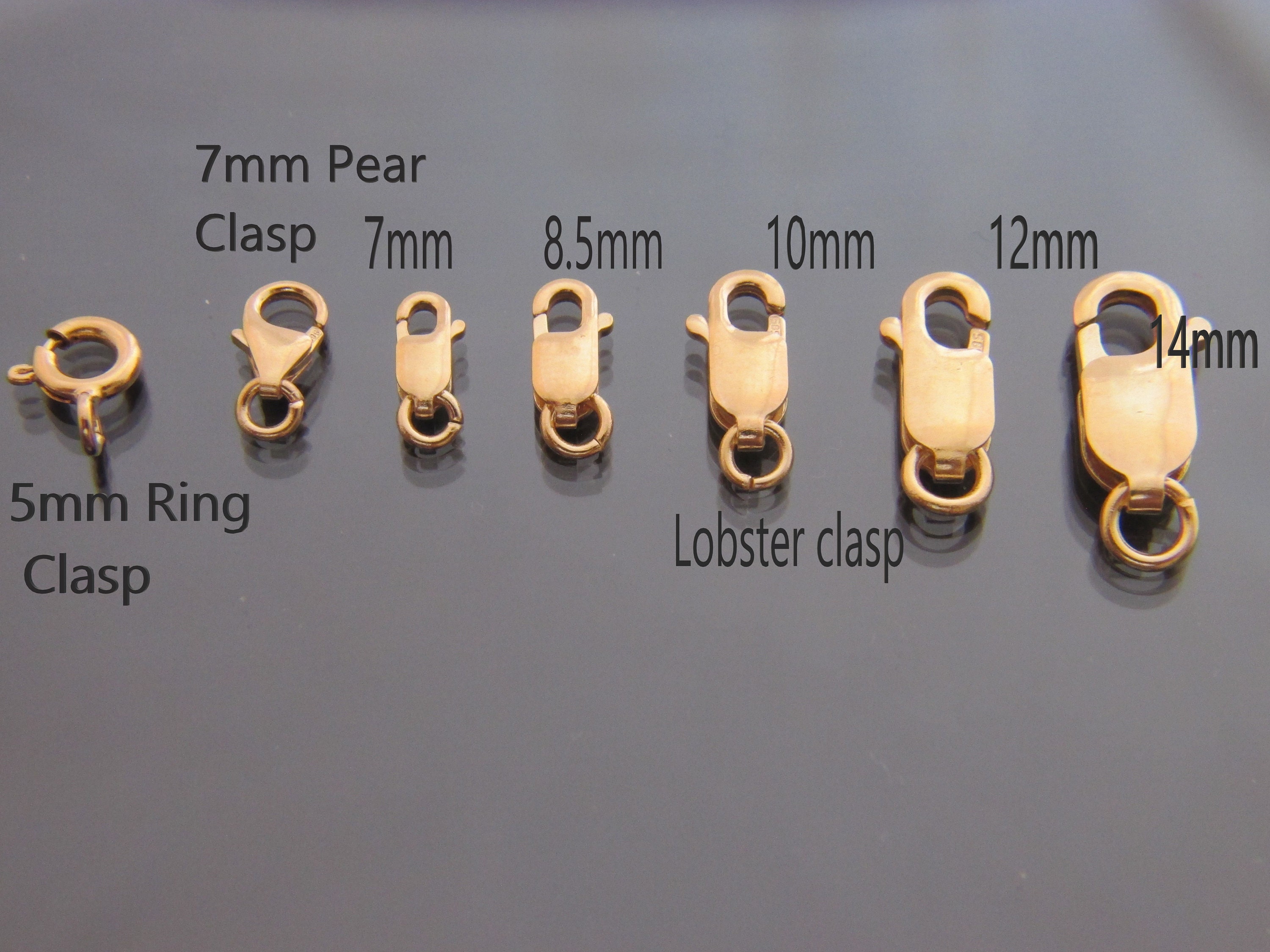 18 Karat Gold Plated Lobster Claw Clasps in Bulk for DIY Jewelry