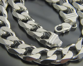 Thick Silver Chain Necklace - Etsy