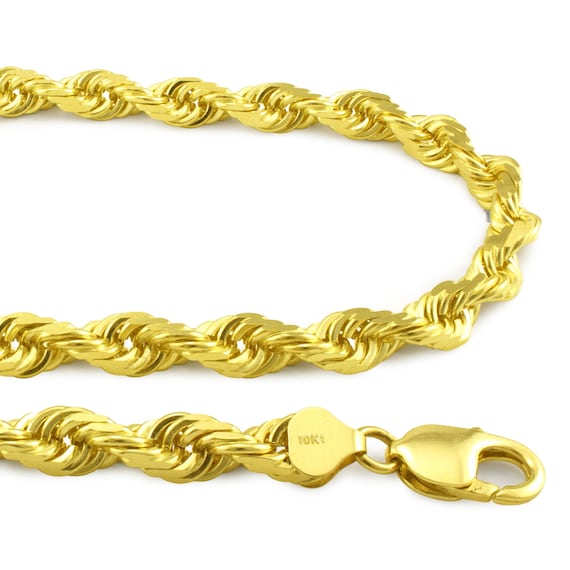 Buy Real 10k Gold Rope Chain Necklace Pendant Chain 1.75mm, 2.5mm