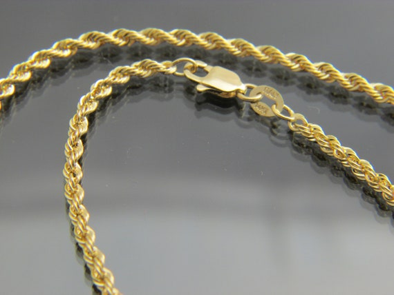 Solid Gold Rope Chain (2.5mm)