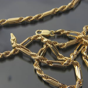 Bracelet chaîne Milano Rope en or véritable 10 carats de 4 mm de différentes longueurs