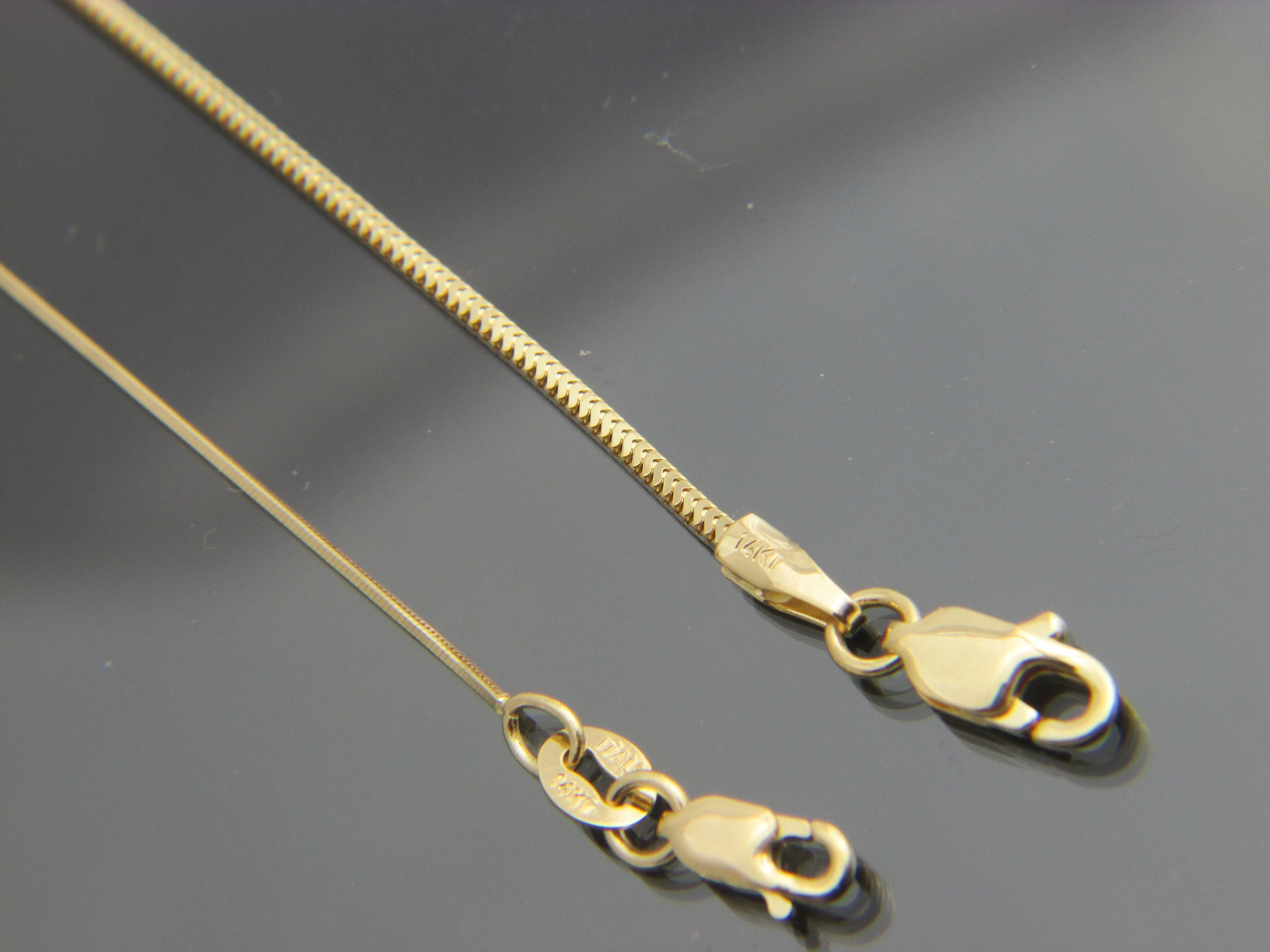 14k White Gold Snake Chain from Diamond Traces