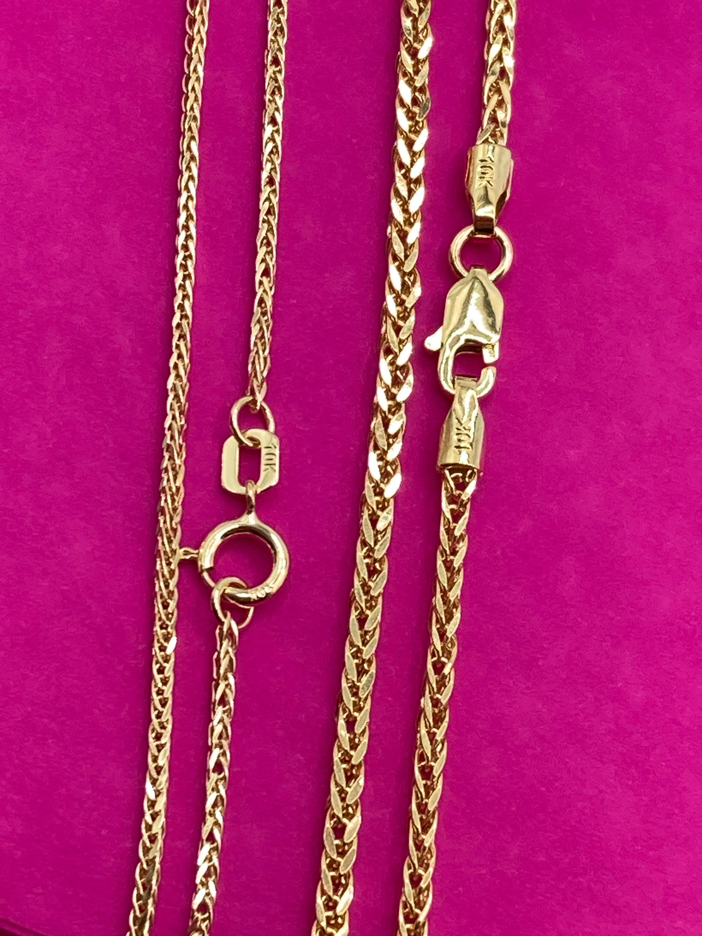 10K Franklin necklace 56cm 1.5mm 10K 1.5mm Cable Chain – Zafrani Gold